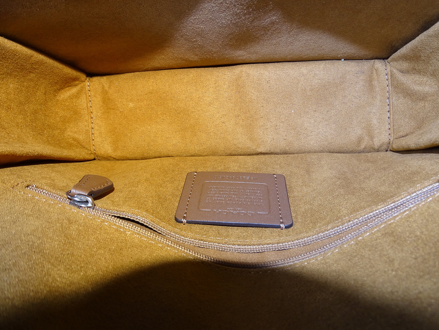 Coach Morgan Shoulder Bag Purple Leather and Signature Canvas