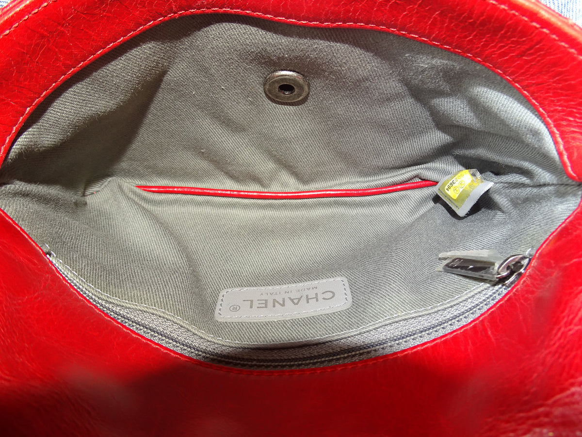 Chanel Soft Boy Flap Bag Red Glazed Calfskin 2013/14