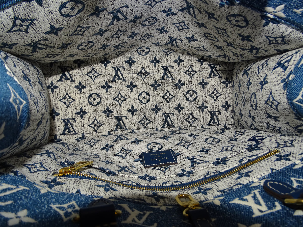 Louis Vuitton OnTheGo PM Limited Edition Bleu Denim Monogram NFID