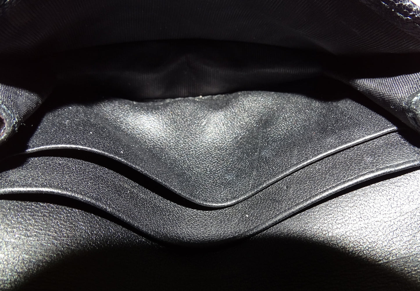 Dior Saddle Card Wallet Black With Gold Hardware