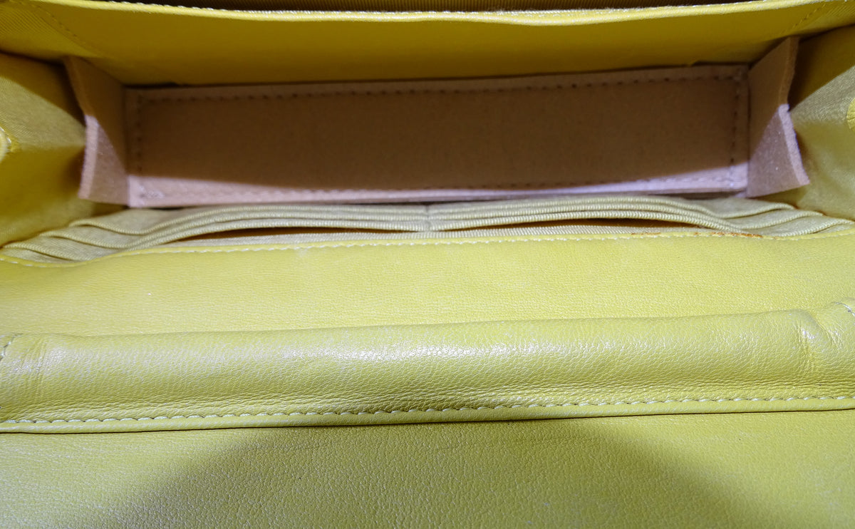 Chanel Wallet on Chain Yellow SHW 2009/10 Vintage
