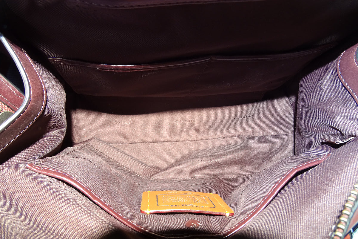 Coach X Selena Gomez Bond Bag Burgundy With Crossbody Strap