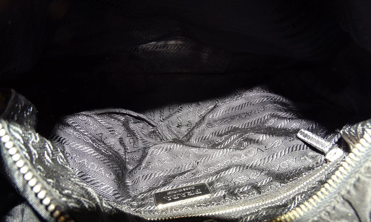 Prada Black Nylon Buckle Bag Vintage