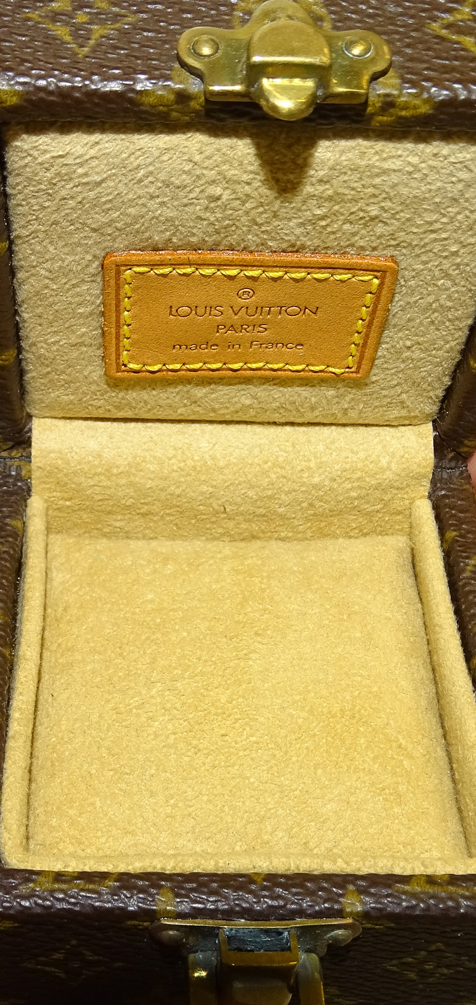 Louis Vuitton Ring Box Mini Trunk Monogram Vintage
