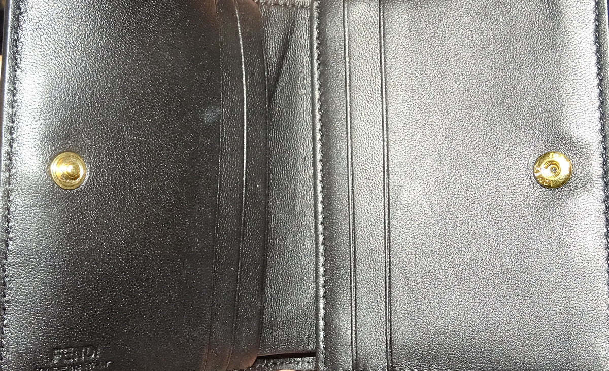 Fendi Baguette Card Case Graphic FF Logo