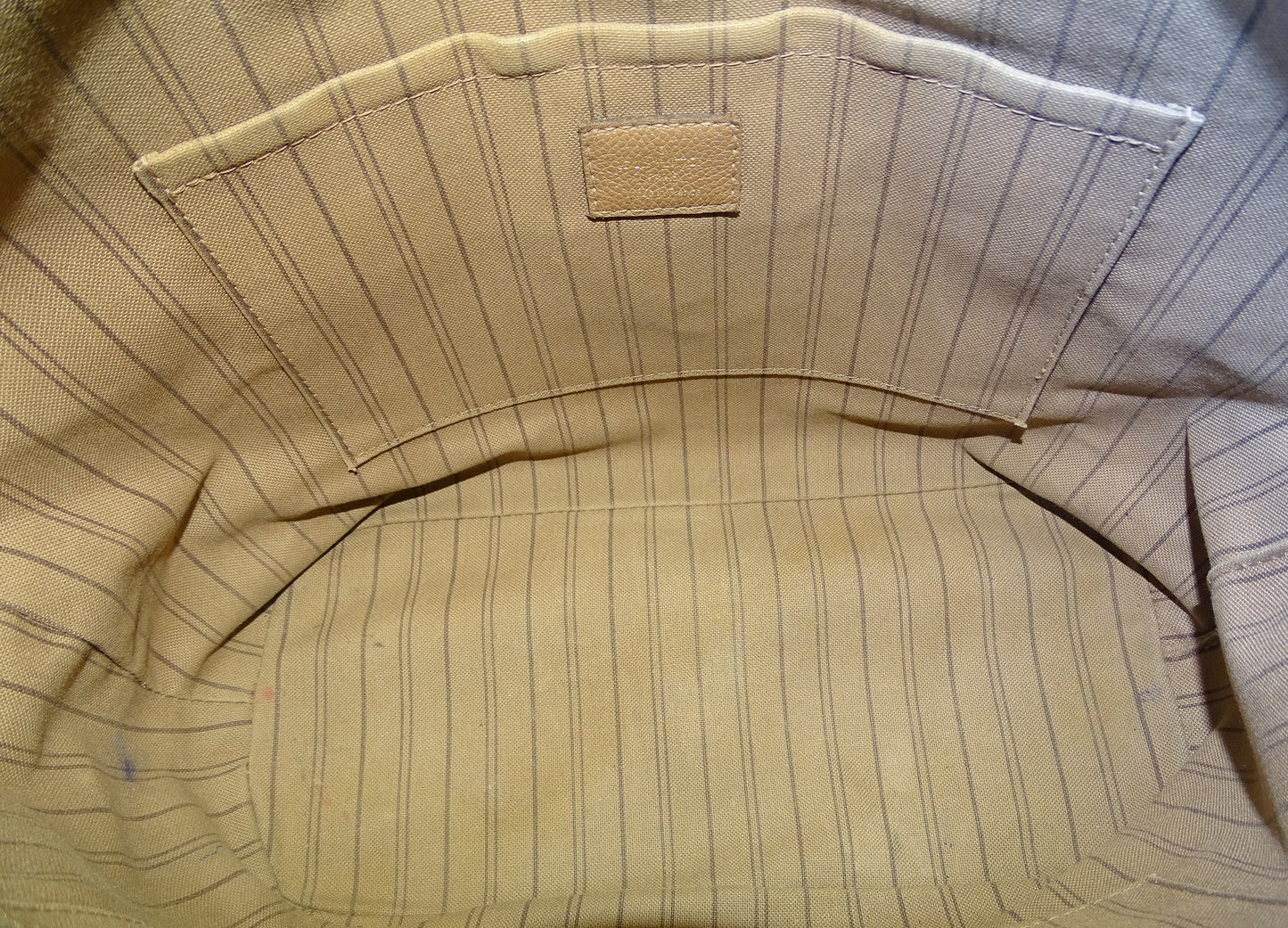 Louis Vuitton Taupe Monogram Empreinte Mazarine MM Bag