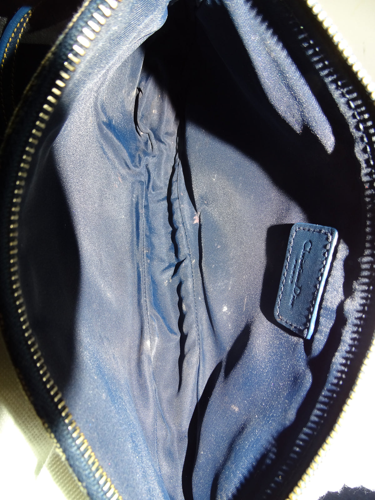 Dior Saddle Bag Pochette Navy 2003
