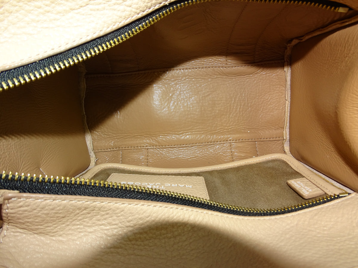 Marc Jacobs The Tote Bag Small Beige Leather