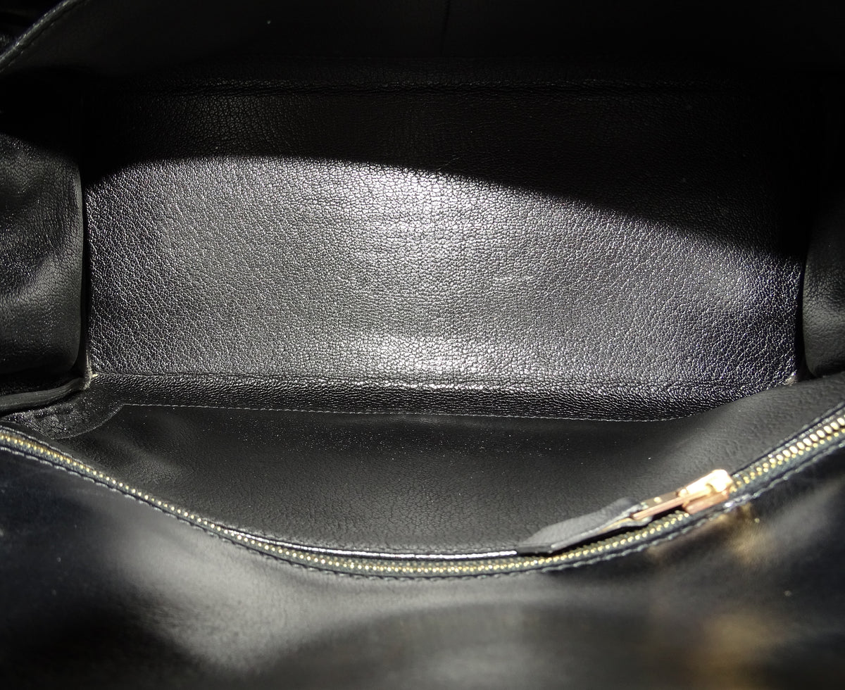 Hermes Kelly Retourne 28 Black Box Calf GHW 1999