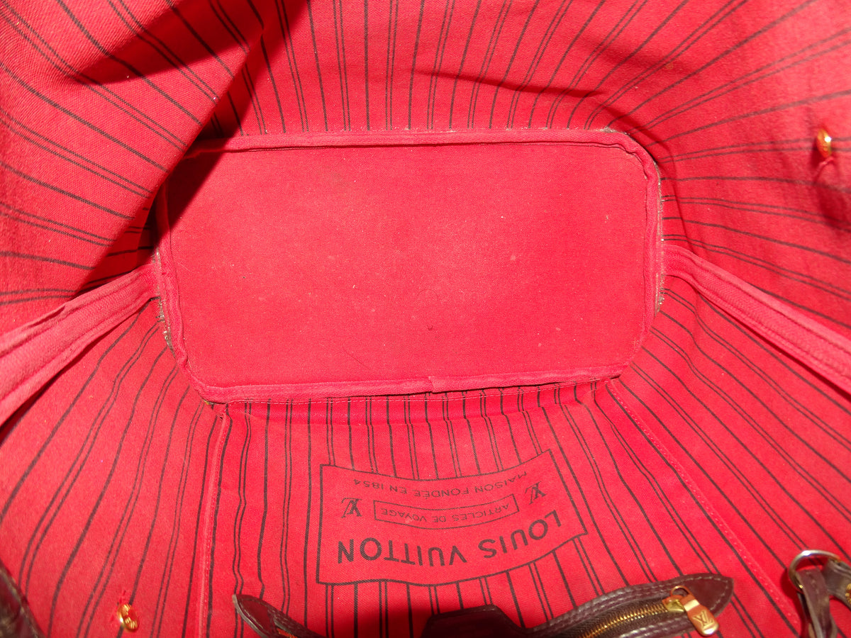 Louis Vuitton Neverfull MM with Pochette in Damier Ebene SF4108 - 2018