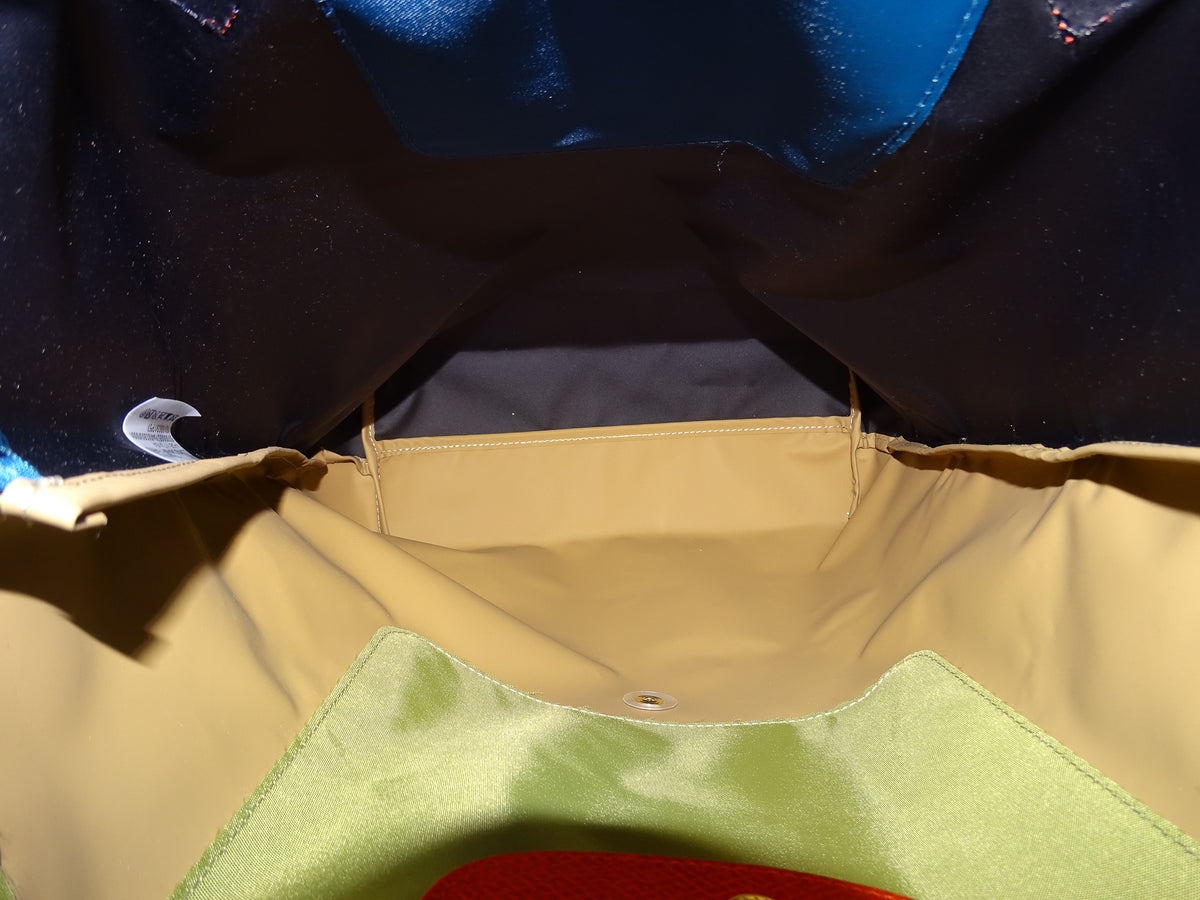 Longchamp Le Pliage Re-Play North South Green/Blue/Red