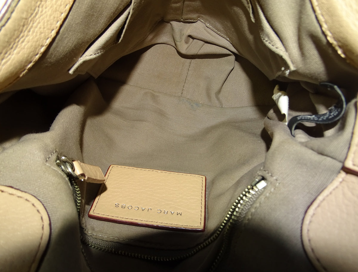 Marc Jacobs Recruit Large Saddle Bag Beige