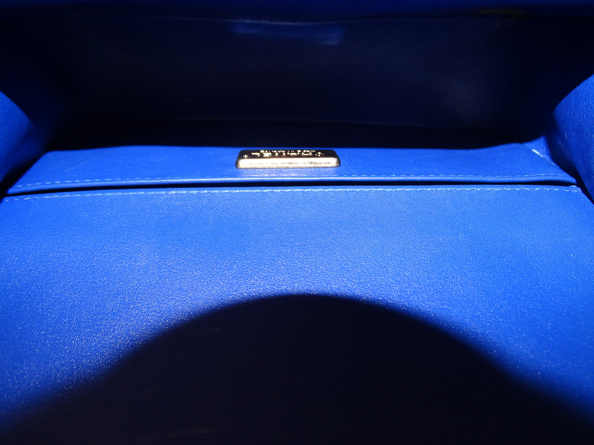 Chanel Boy Bag Small Sting Ray and Blue Leather 2013/14