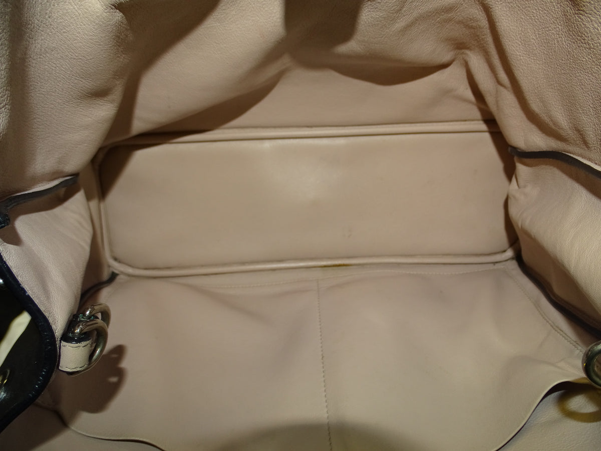 Dior Diorissimo Tote Bag Black Leather 2012