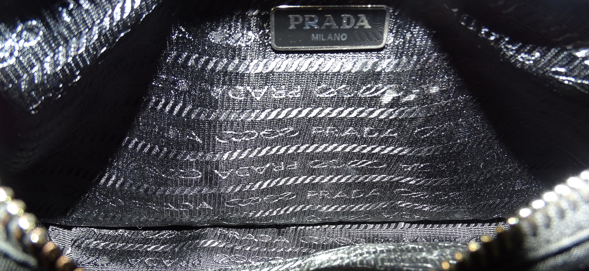 Prada Re-Edition 2005 Mini Bag Nylon Saffiano Leather Strap Black in Nylon/ Saffiano Leather with Silver-tone - US