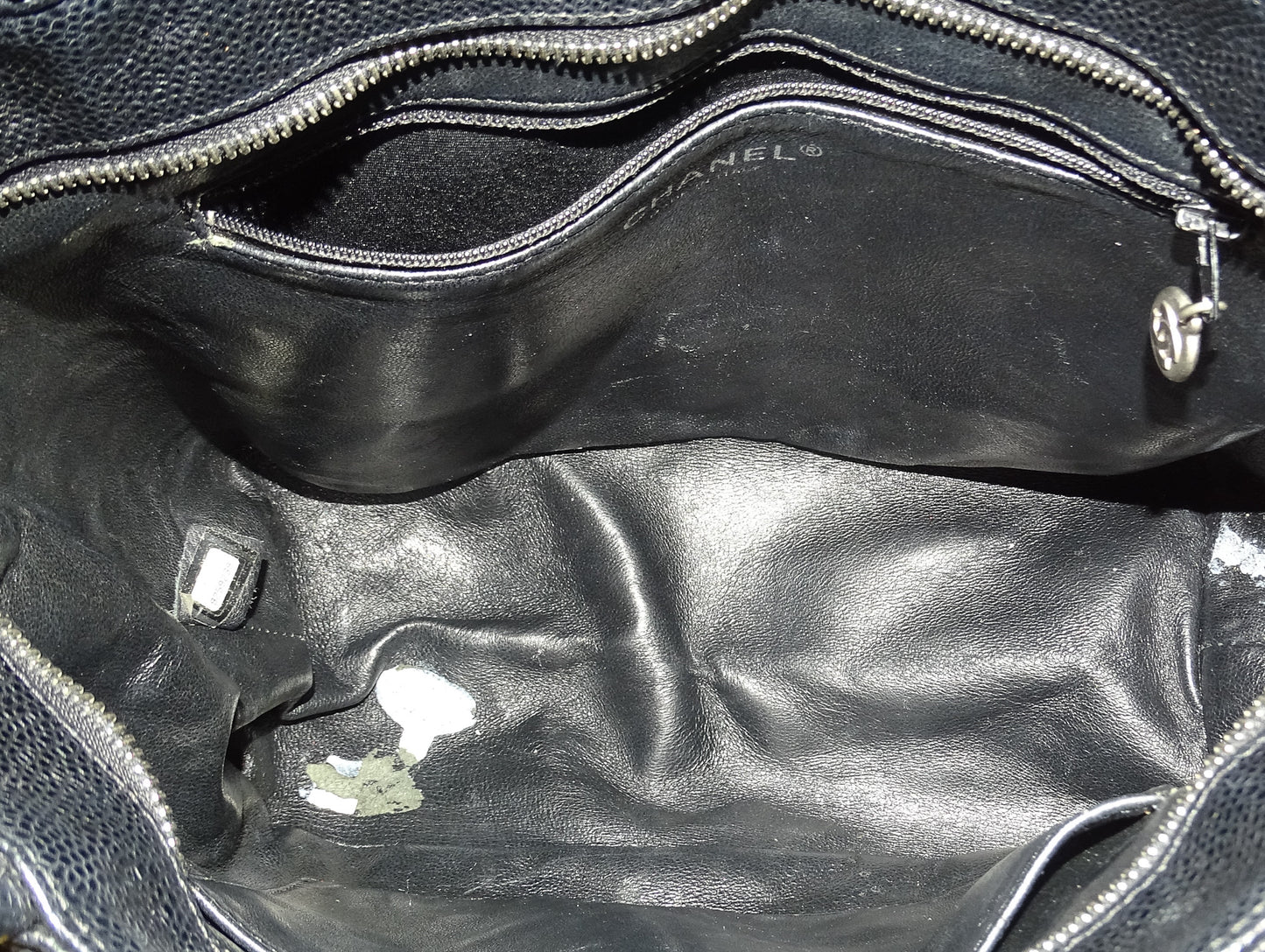Chanel Black Caviar Vintage Medallion Tote Bag 2004/05