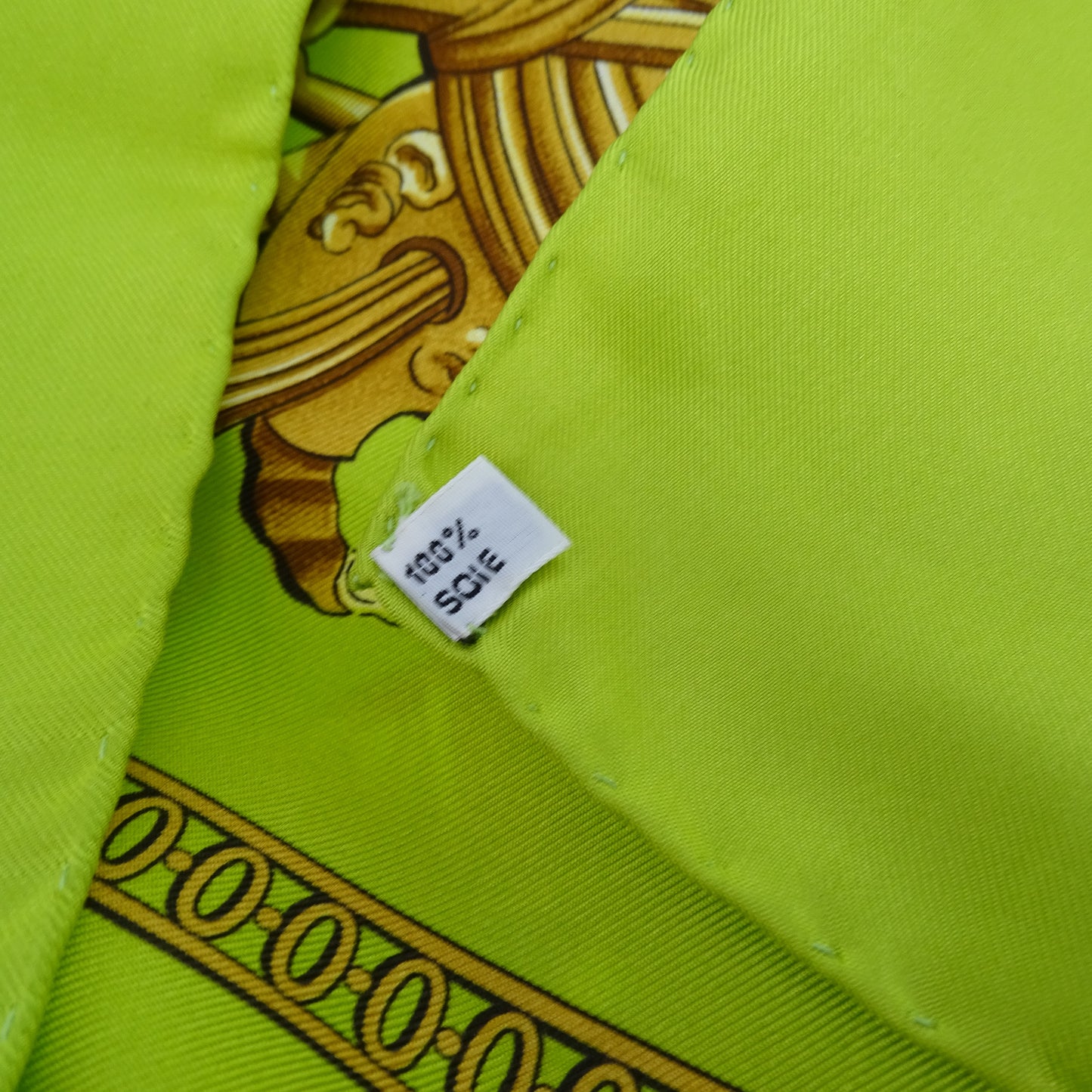 Hermes 90x90cm 100% Silk Sésame Scarf