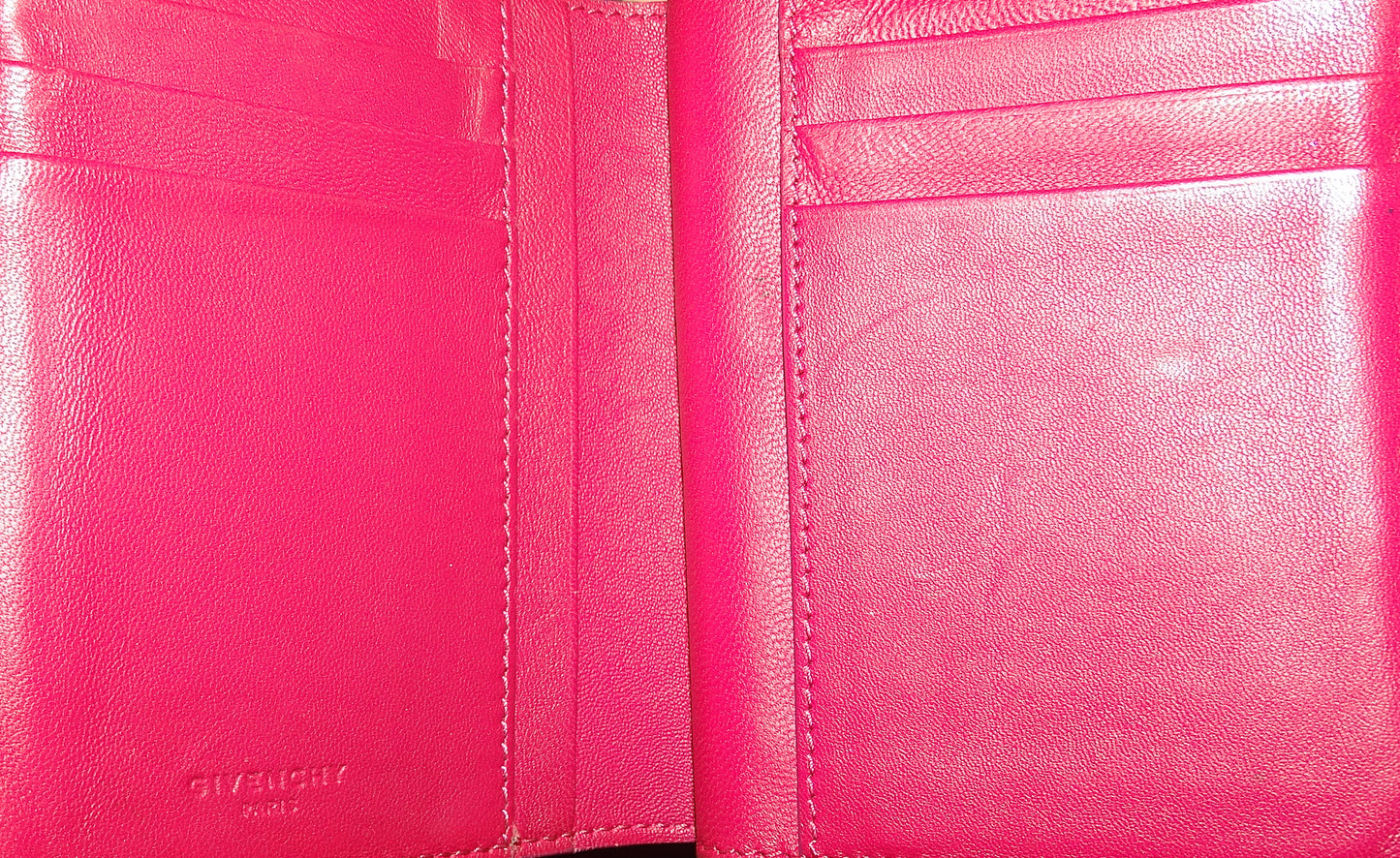 Givenchy Fuschia Compact Leather Wallet
