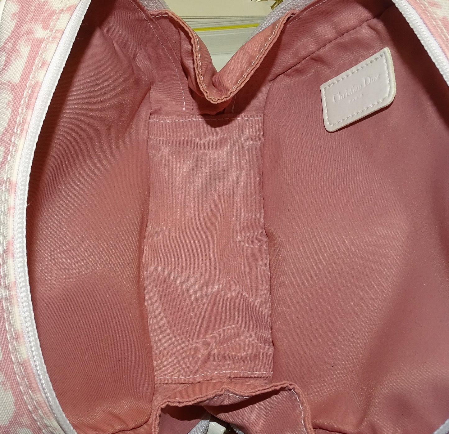 Dior Pink Diorissima Number 2 Zip Wristlet