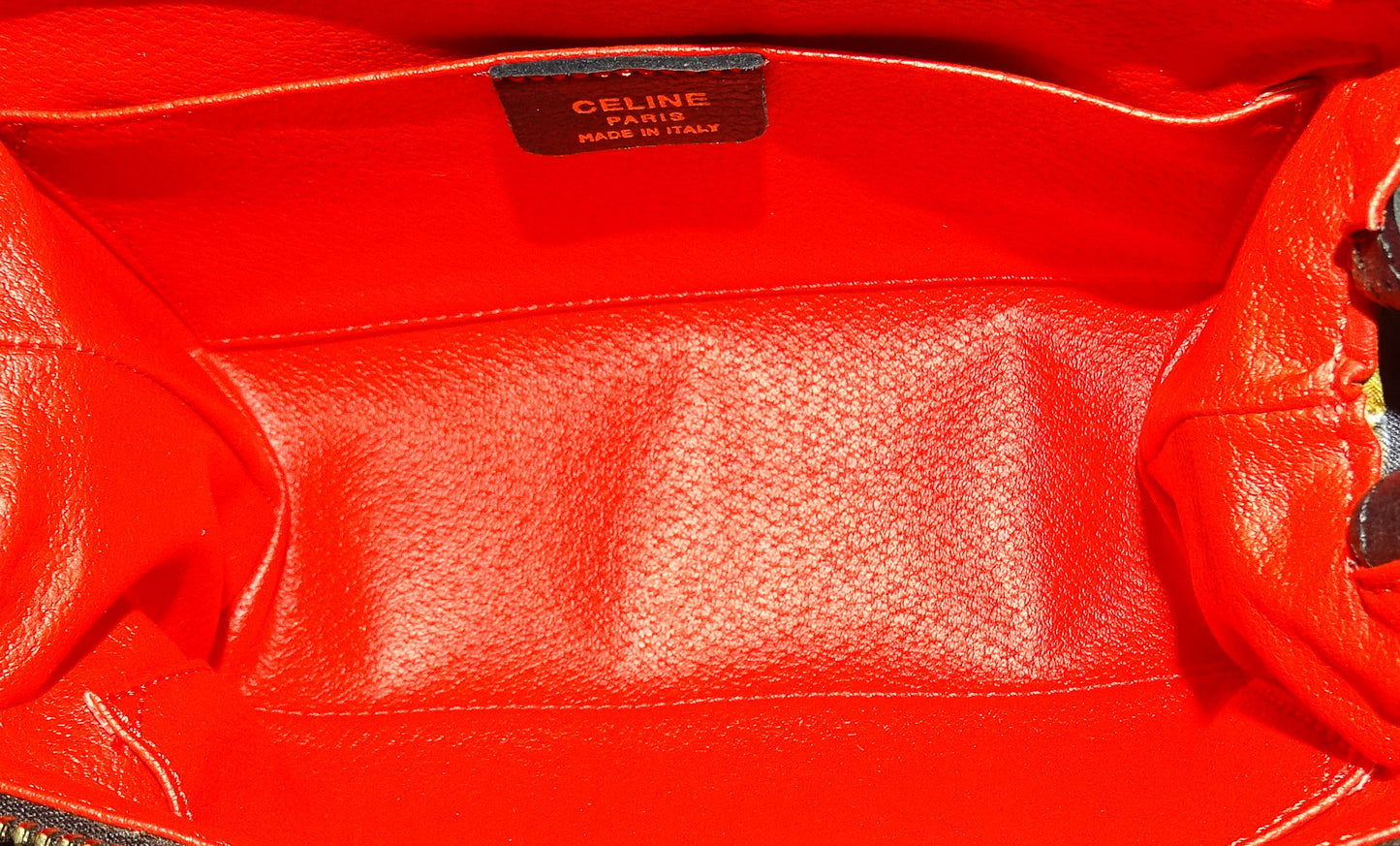 Celine Vintage Fabric Pouch Cosmetic Bag