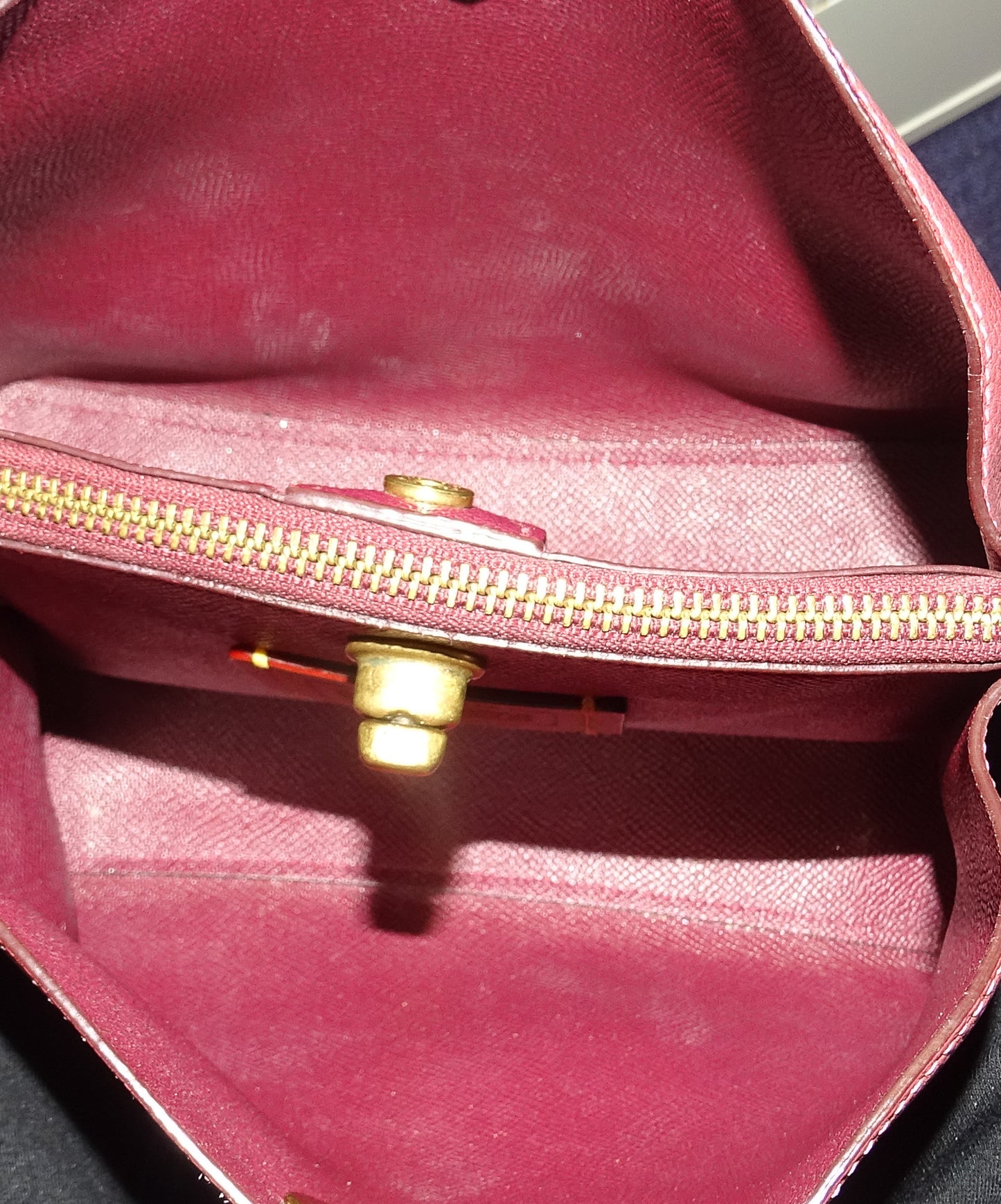 Coach Pink/Burgundy/Tan Willow Bucket Bag