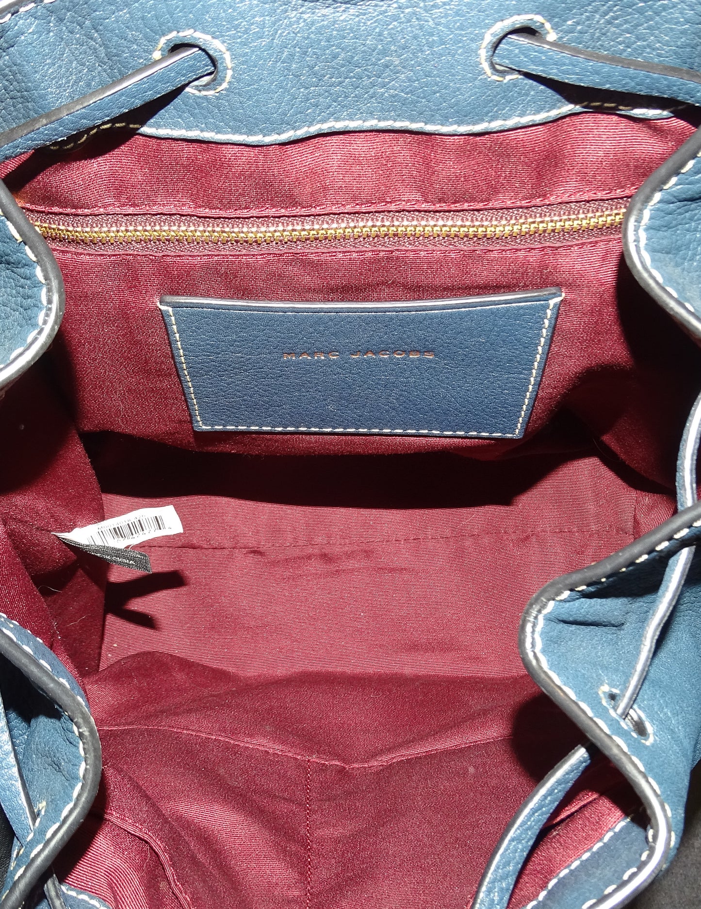 Marc Jacobs Blue Leather The Bold Grind Backpack