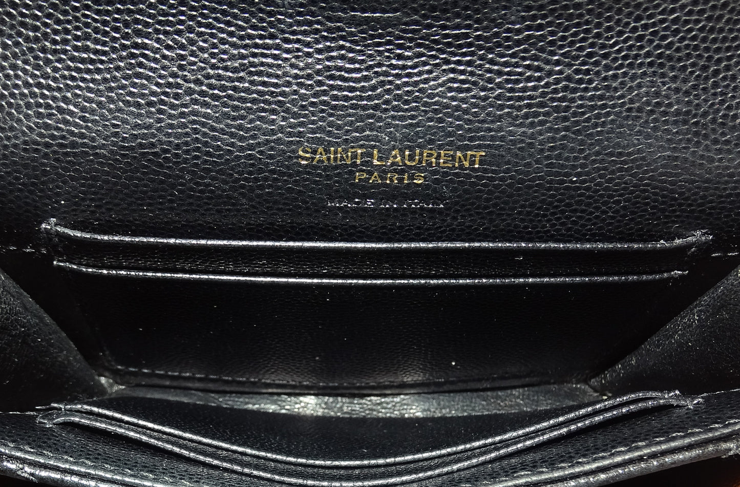 Saint Laurent Black Small Envelope Wallet 2017
