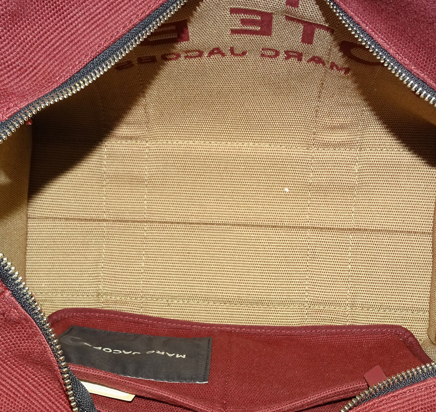 Marc Jacobs  Burgundy Jacquard Medium The Tote Bag