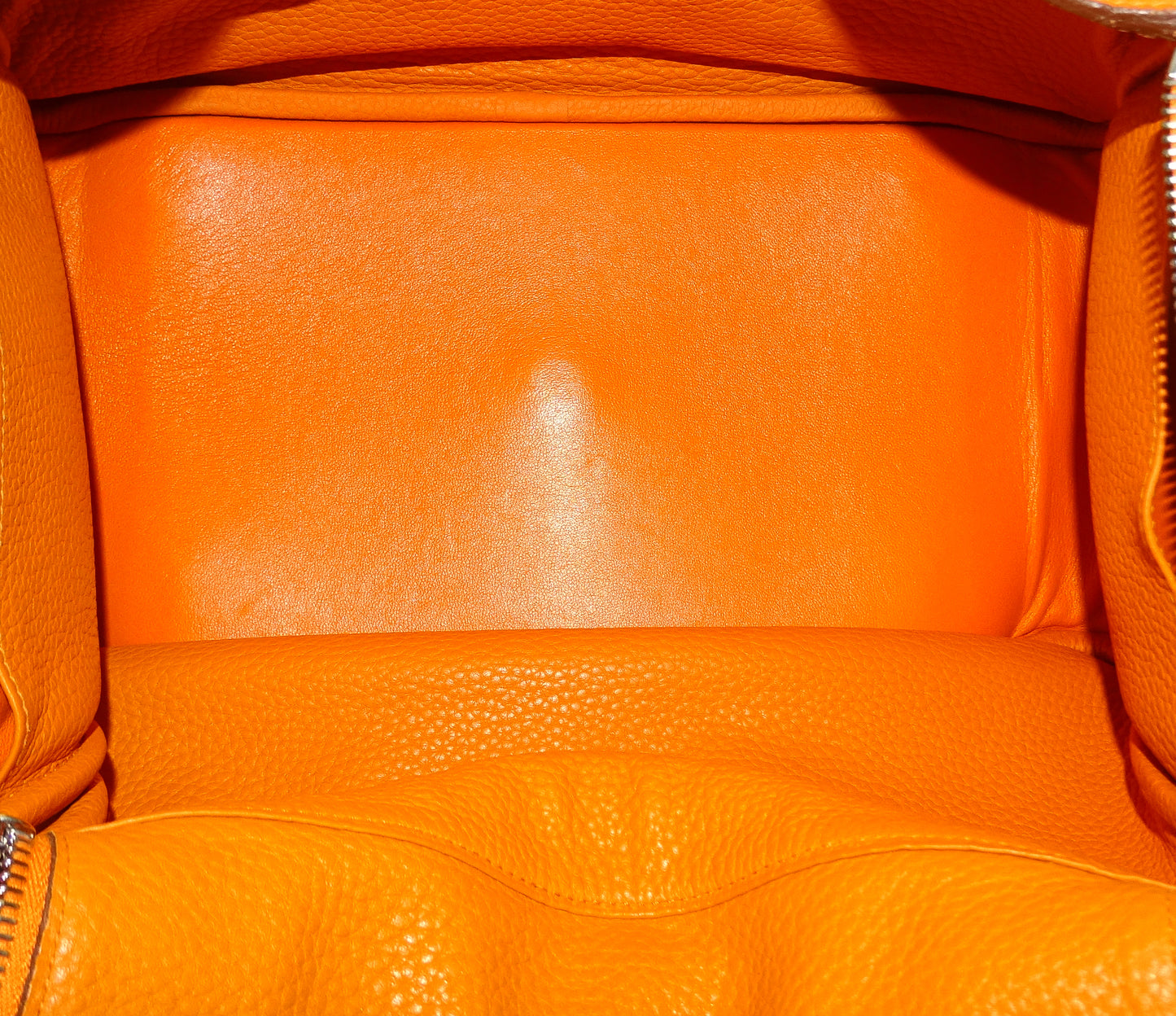 Hermes Orange Clemence and PHW Lindy 34 (O in a square) - 2011