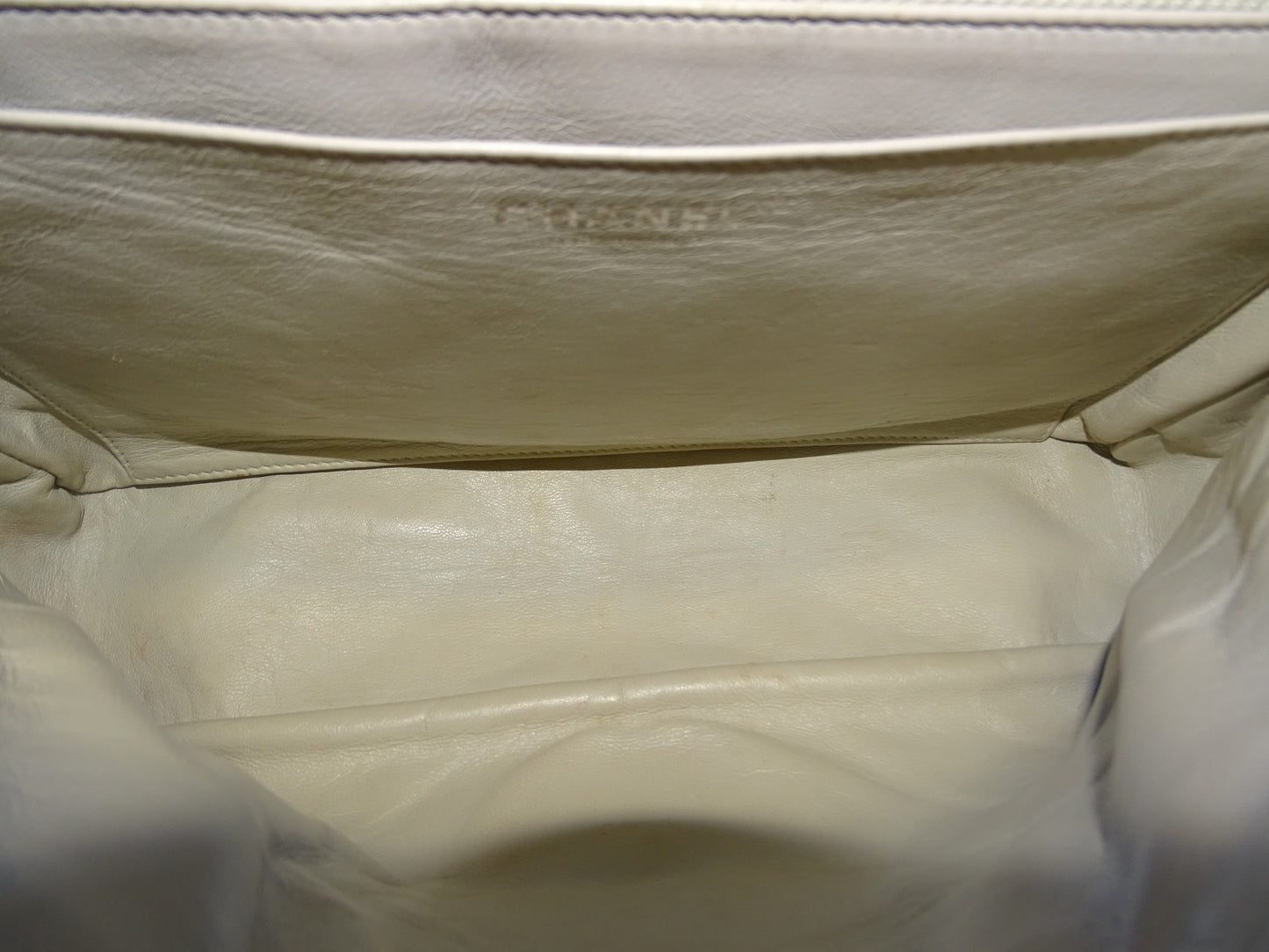 Chanel Gold Crinkled Patent Leather Seasonal Single Flap Bag 2008/09