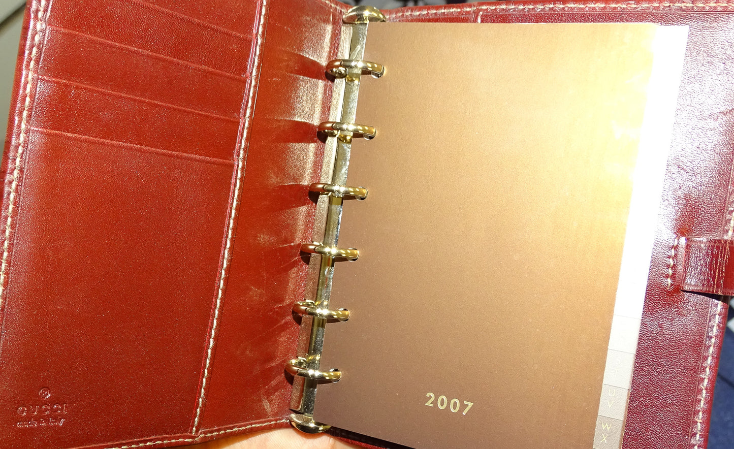 Gucci Agenda Cover Red Guccissima Leather