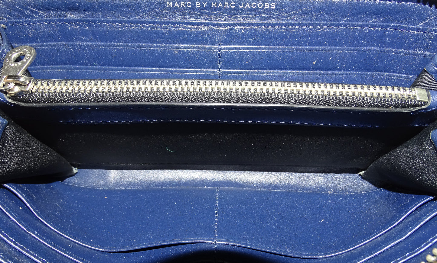 Marc By Marc Jacobs Blue Workwear Long Zip Wallet SH