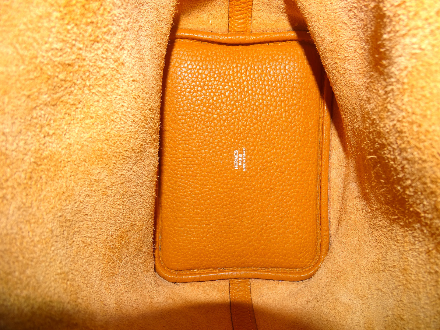 Hermes Vintage 2007 Picotin 18 Classic Orange Clemence Leather
