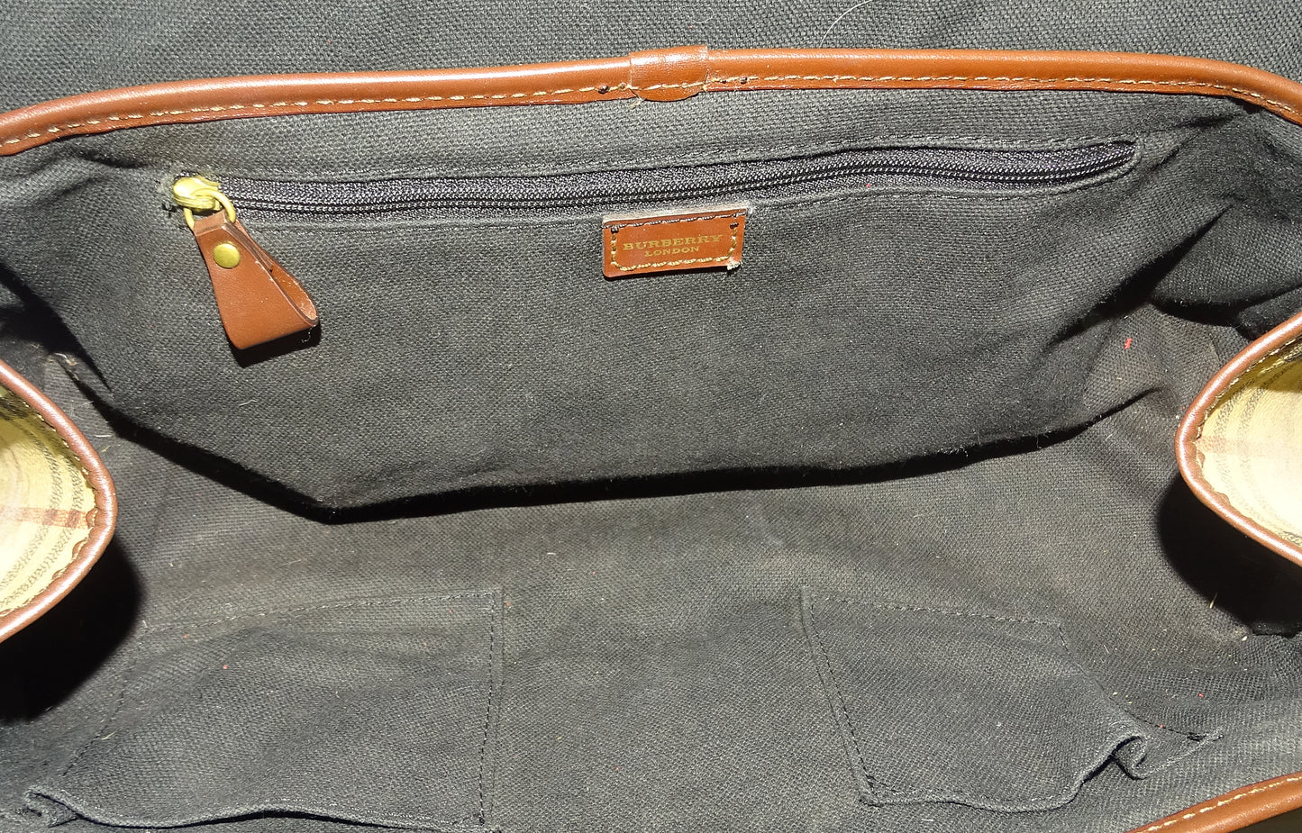 Burberry Buckle Shoulder Bag Haymarket Check Vintage