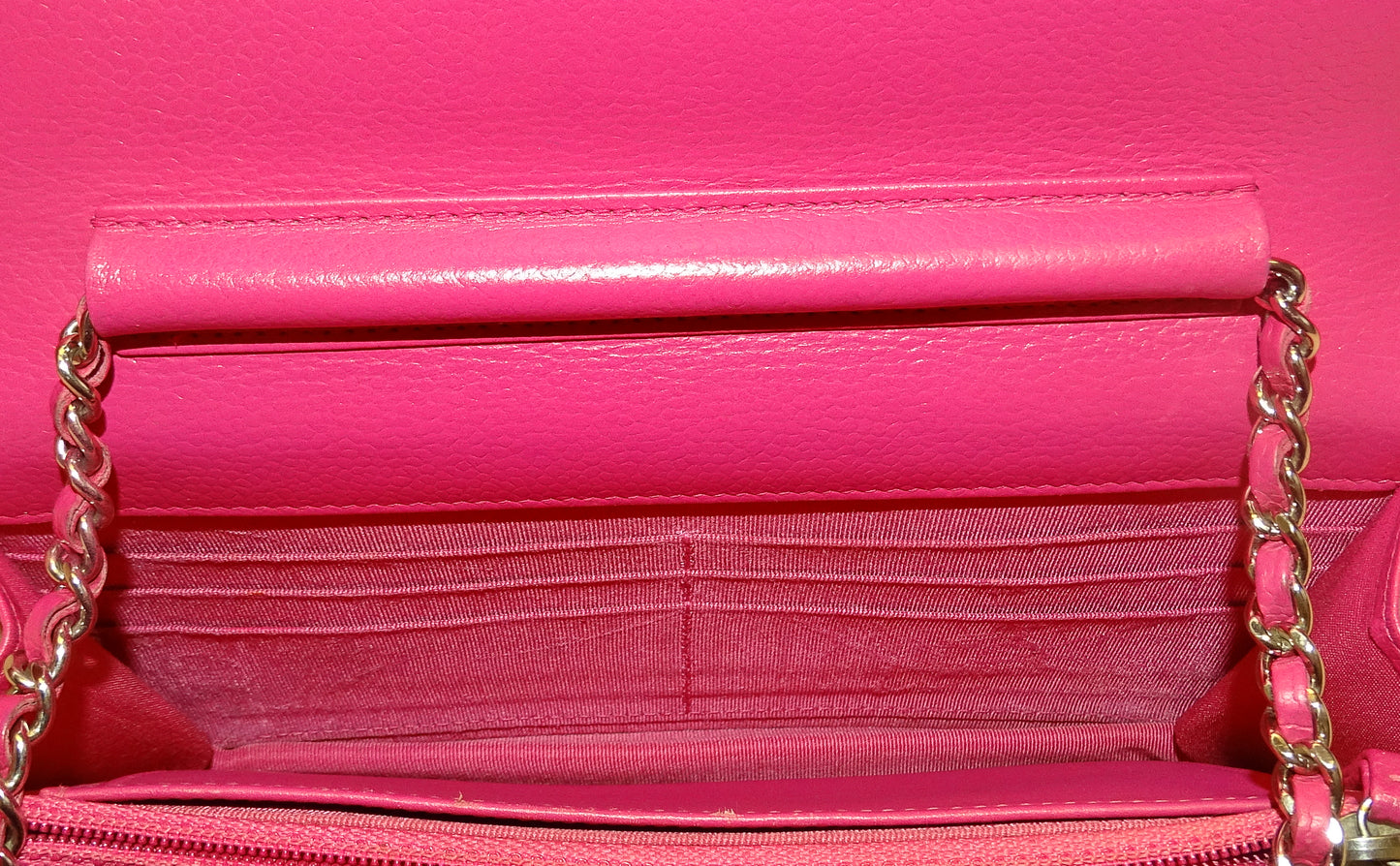 Chanel Wallet on Chain Hot Pink Caviar SHW 2015/16