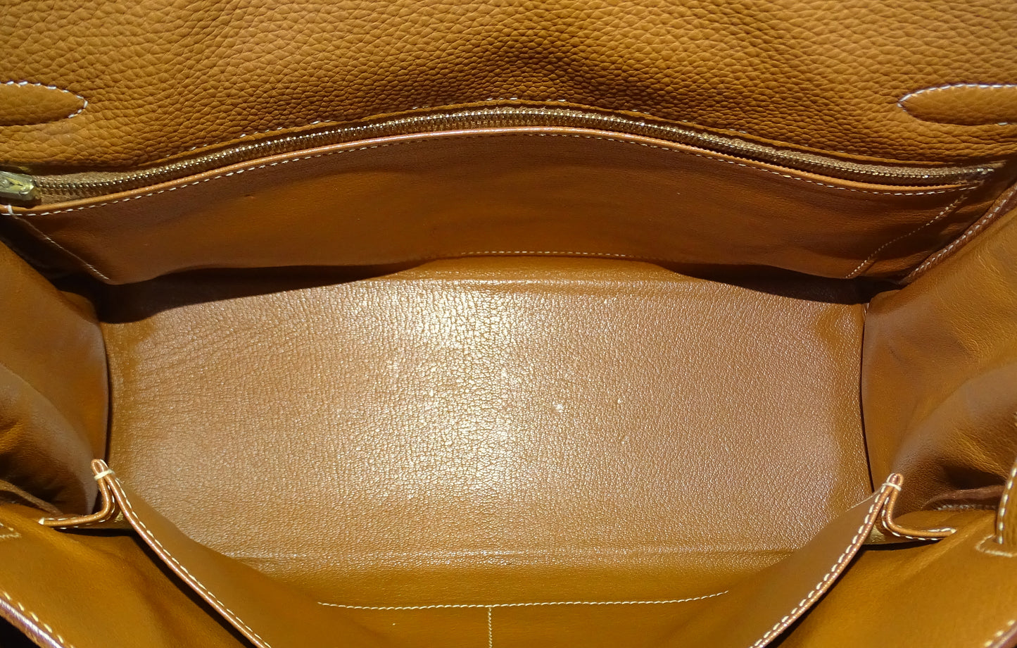 Hermes Kelly 32 In Gold Togo Leather 2003 Vintage