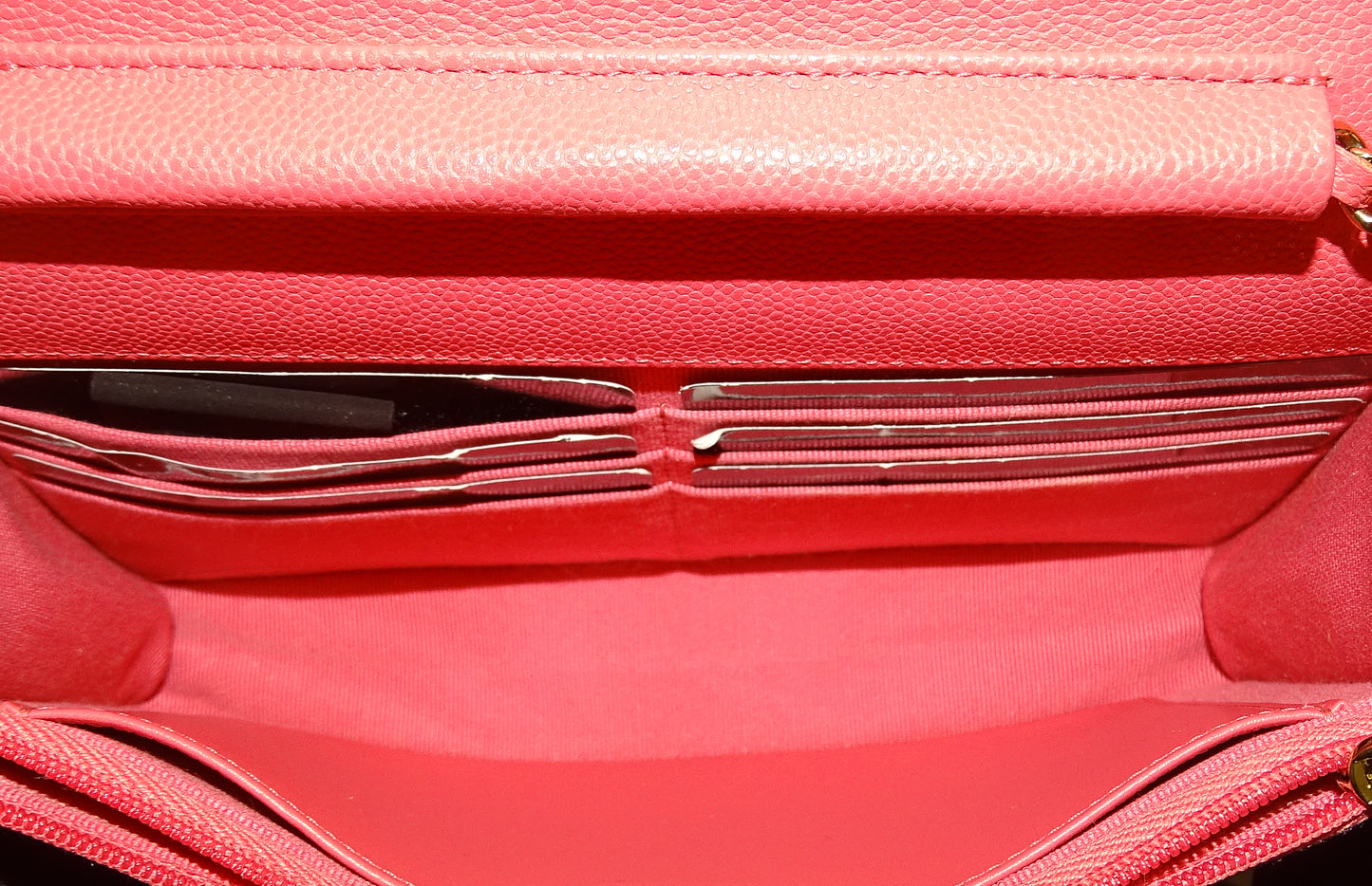 Chanel Wallet On Chain Classic Pink Caviar GHW (NFID)
