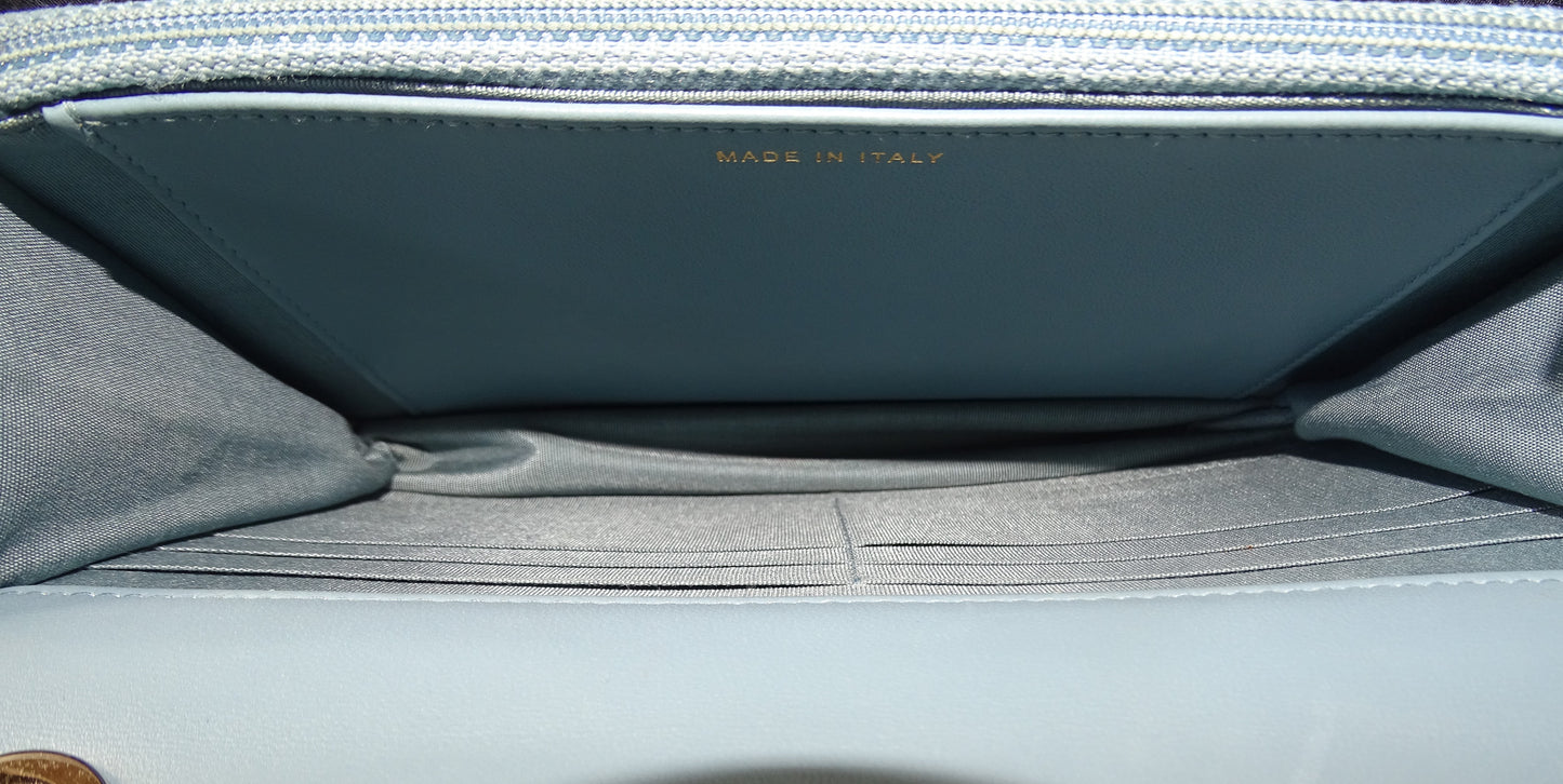 Chanel Trendy Wallet on Chain Sea Blue GHW 2018