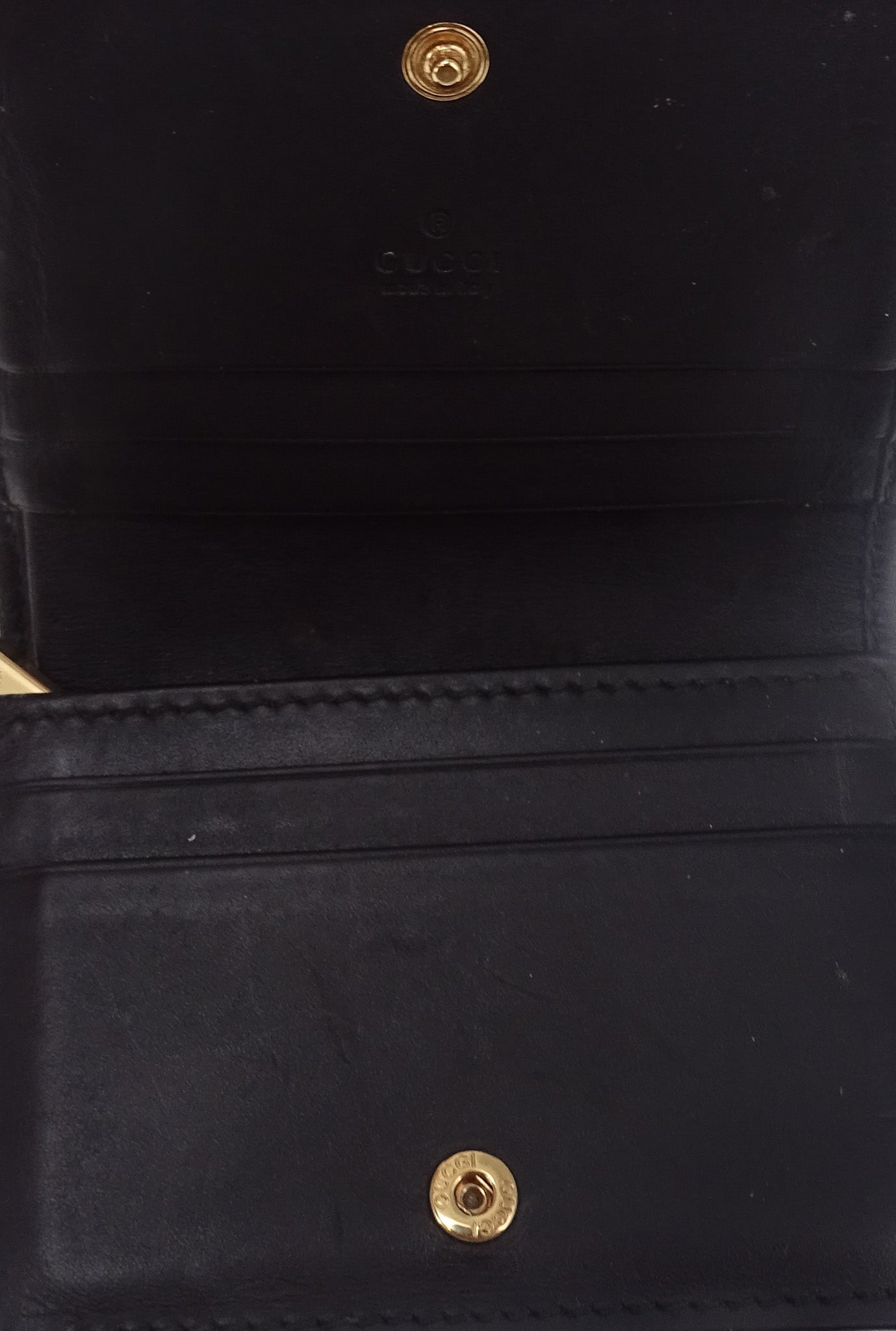 Gucci Card Case Gg Supreme and Horsebit Print