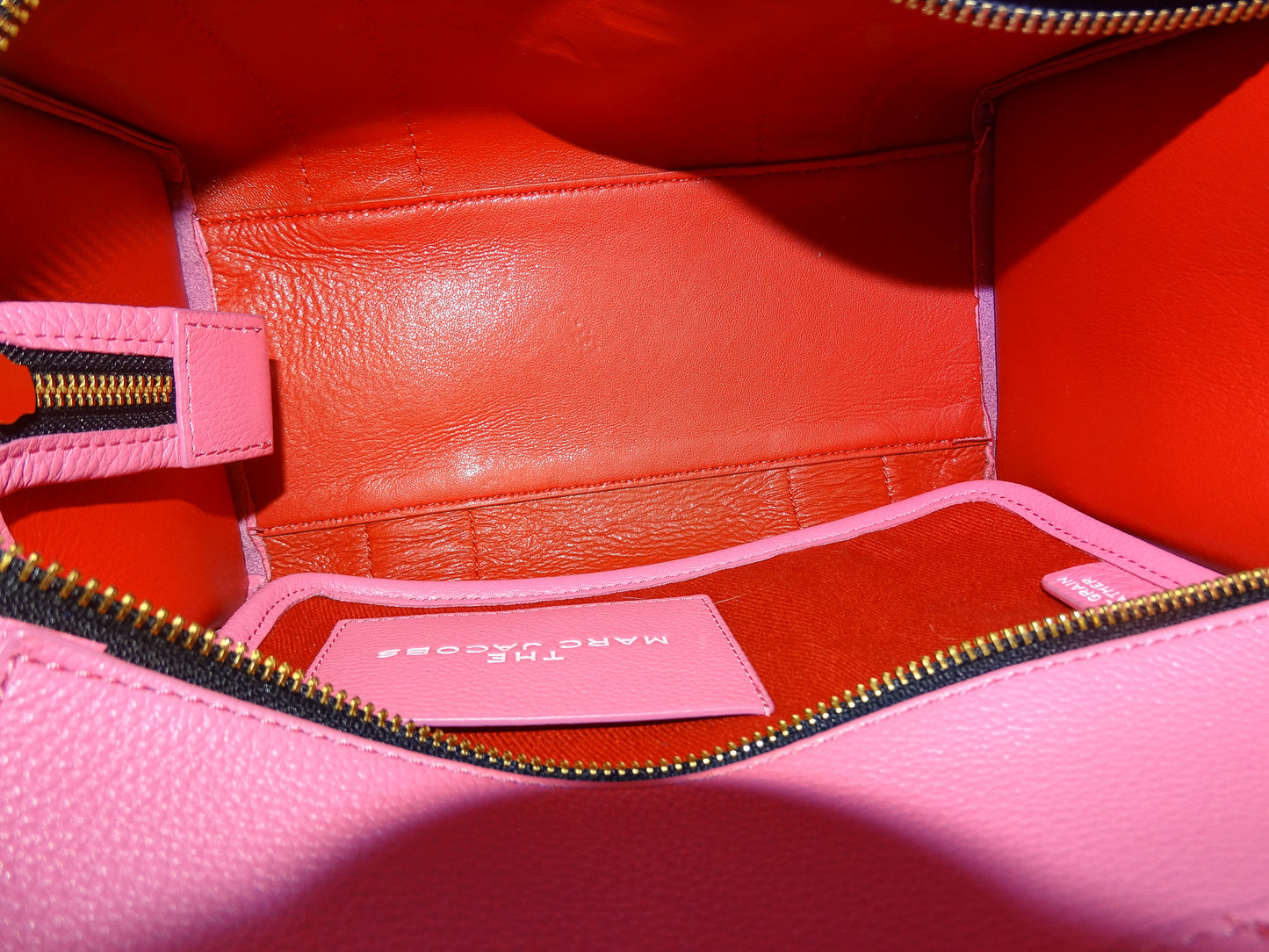 Marc Jacobs The Tote Bag Small Pink Leather