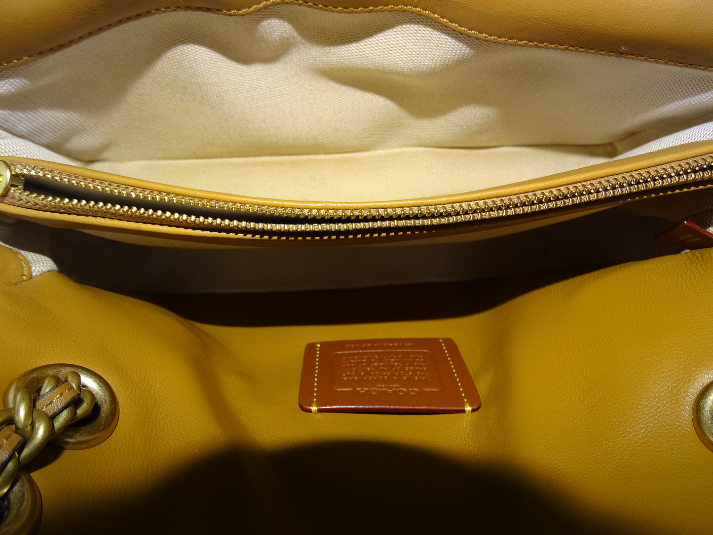 Coach Tabby Quilted Honey Brown