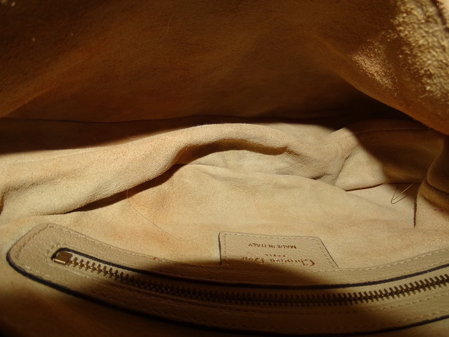 Dior Saddle Bag Beige With Montaigne Navy Strap (2020)