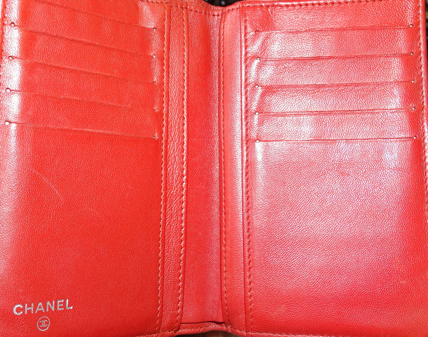 Chanel Classic Medium Compact Wallet Ruby Red 2011