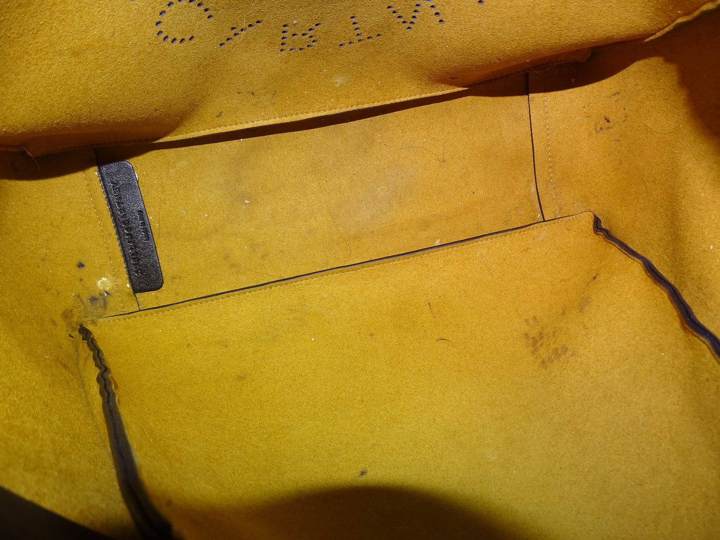 Stella McCartney Alter Mat Logo Cut Tote Black