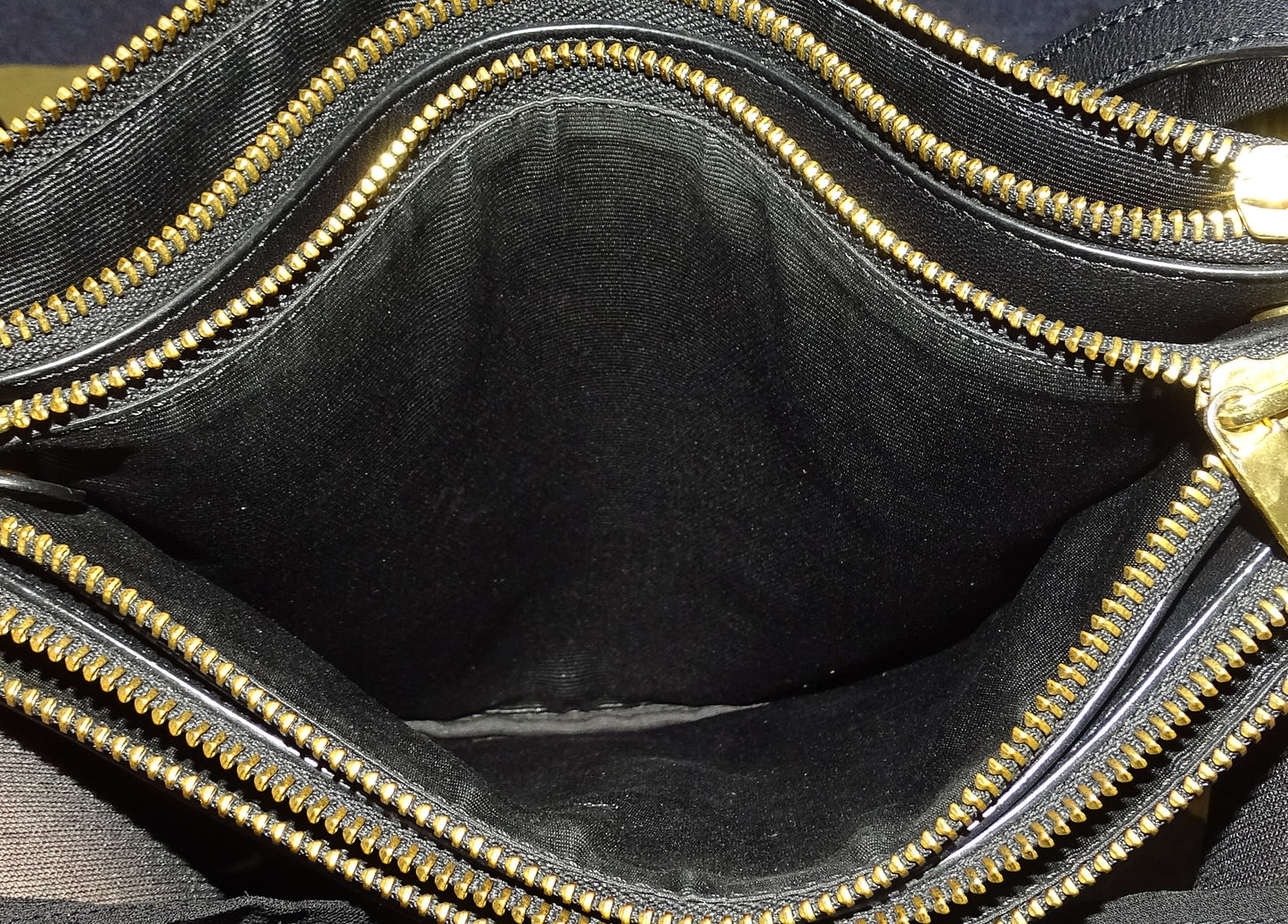 Celine Trio Pouch Lambskin Large Black