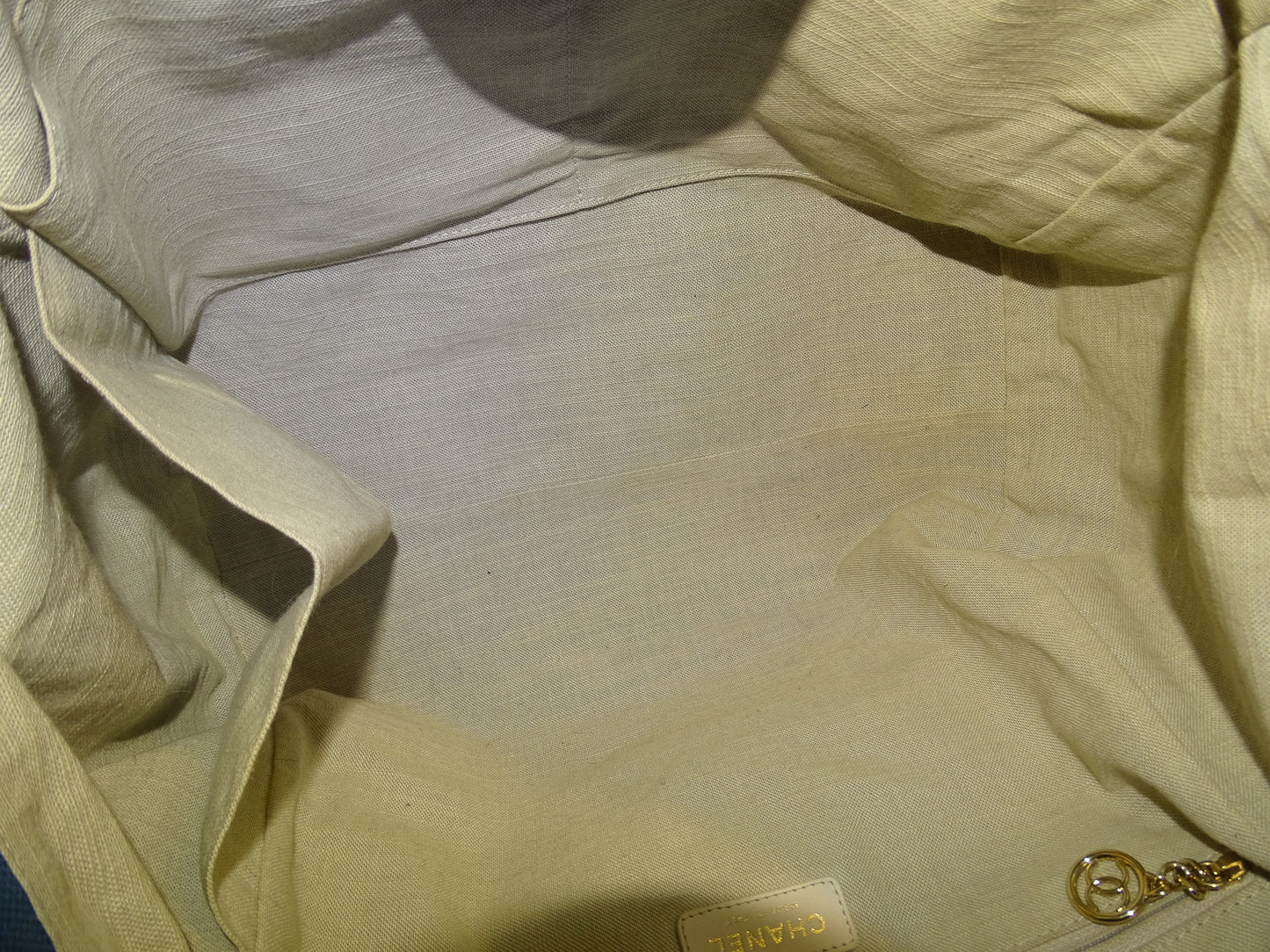 Chanel Deauville Large Denim Blue Shopping Tote 2023