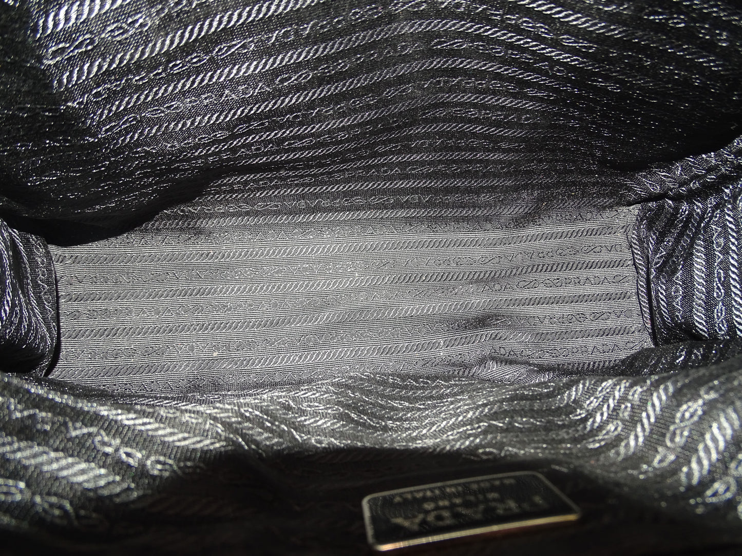 Prada Shoulder Bag Black Smooth Leather