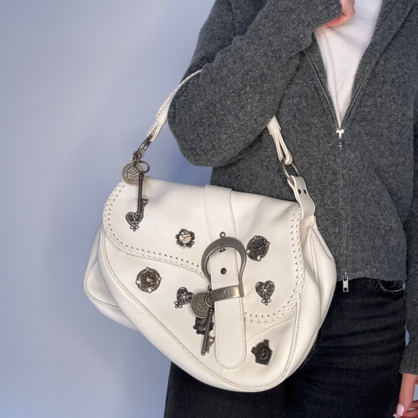 Dior Gaucho Alpine Limited Ed. White with Charms 2006