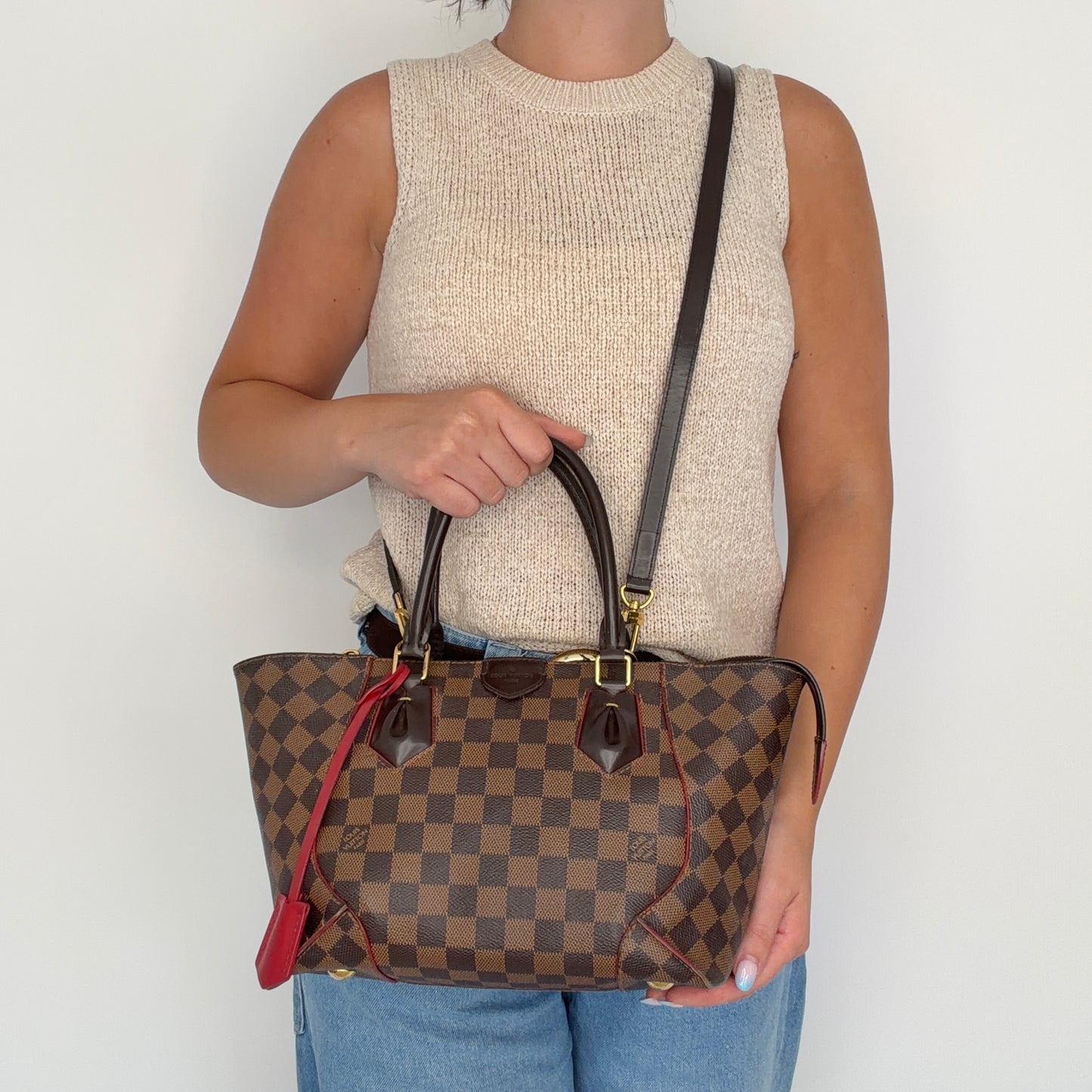 Louis Vuitton Caissa Tote PM Damier Ebene FL5105 - 2015