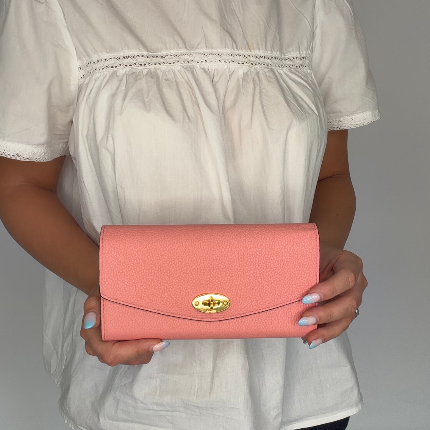 Mulberry Darley Long Wallet Macaroon Pink SCG